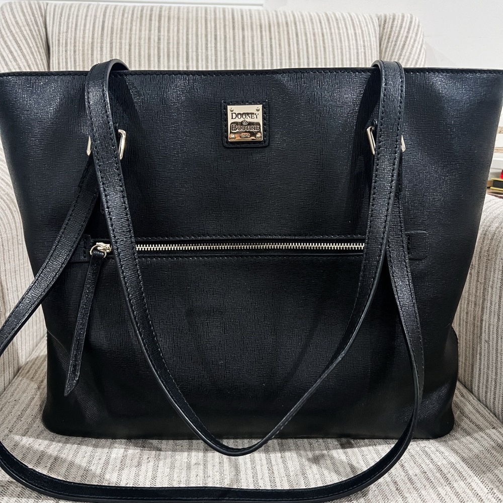 Dooney & Bourke Saffiano Black Tote